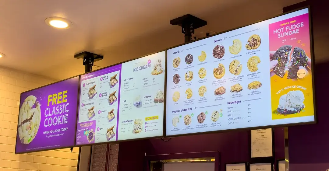 custom digital menu board